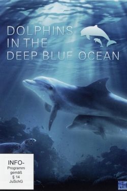Dolphins in the Deep Blue Ocean-free